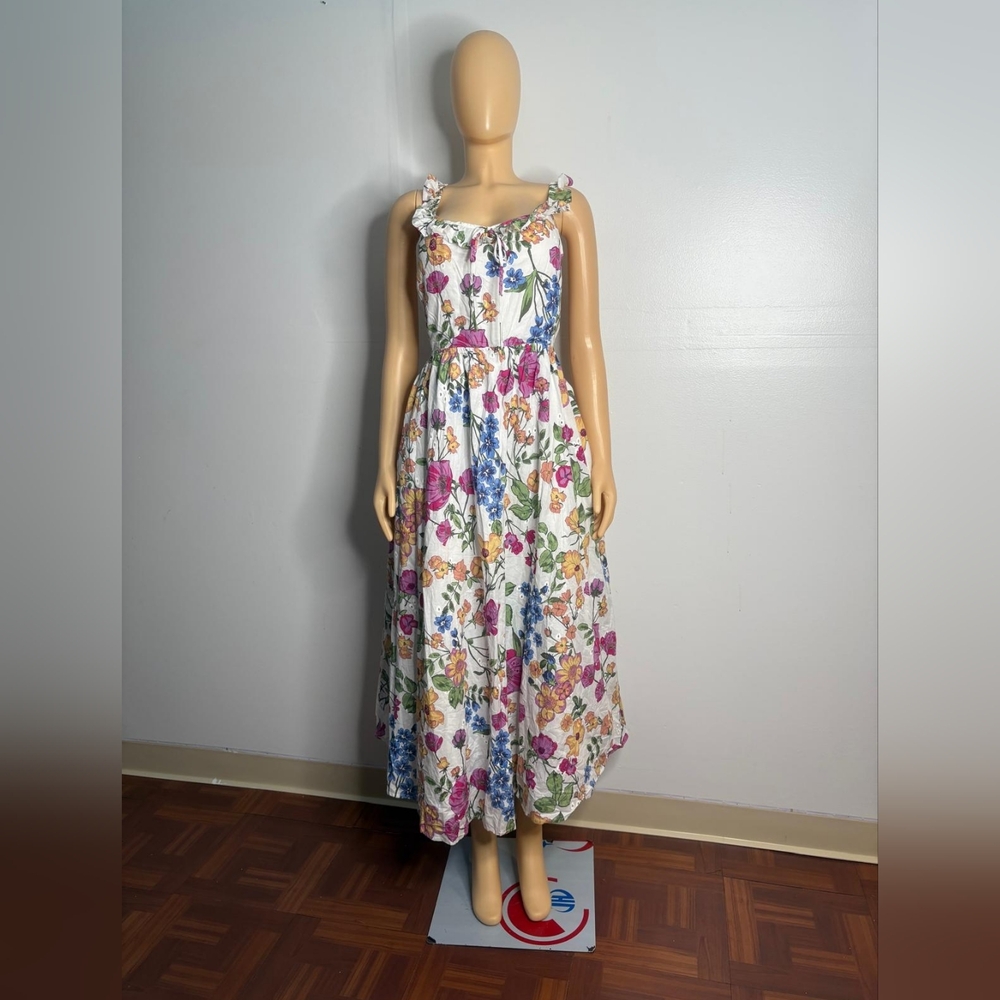 So Woman's Floral Ruffle Maxi Dress Size 3X